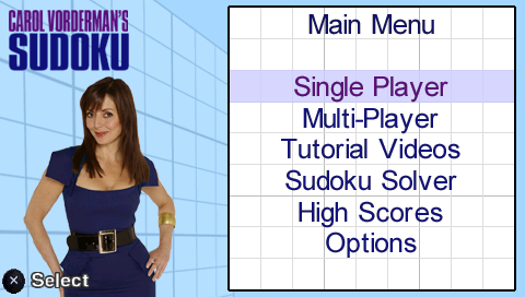 Carol Vorderman's Sudoku screenshot 3 for Playstation 2